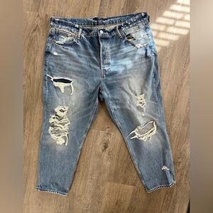 Gap 100% cotton distressed jeans